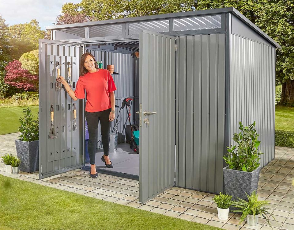 galvanised shed