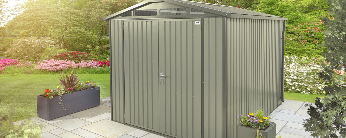 large metal shed