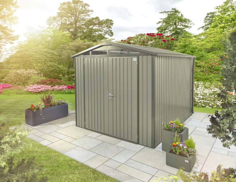 large metal shed