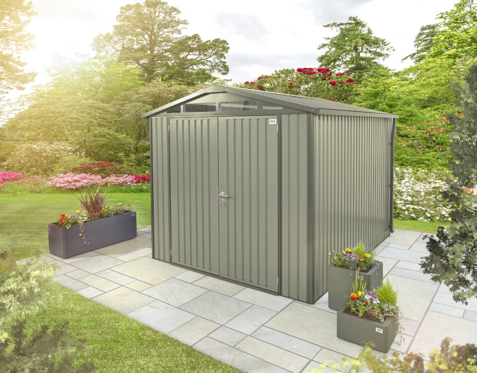 large metal shed