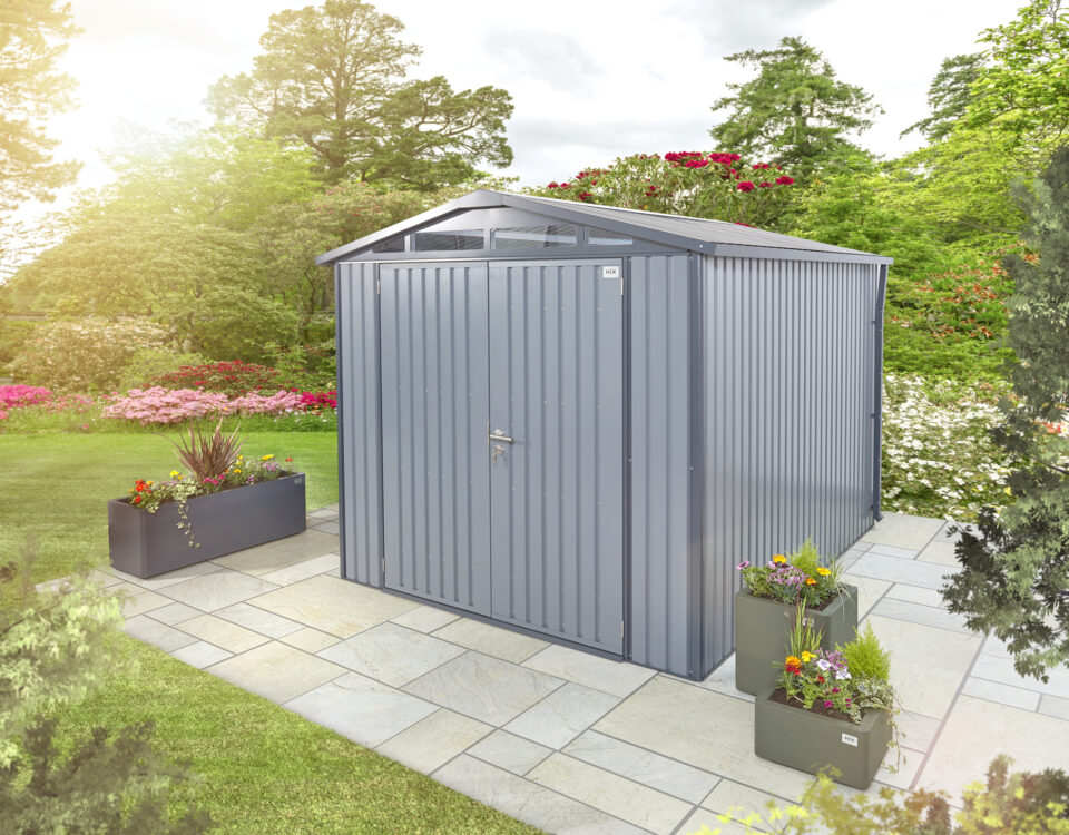 galvanised shed