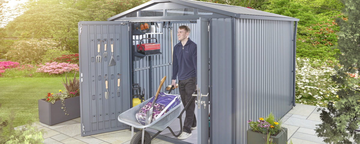 galvanised shed