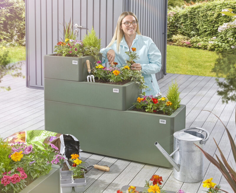 metal planter